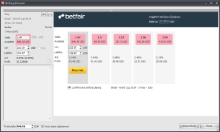 Betting on Betfair