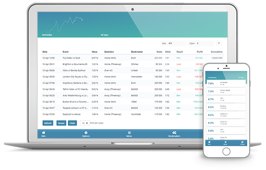 Outsmart the bookmakers and use the worlds best Positive Expected Value tool: RebelBetting