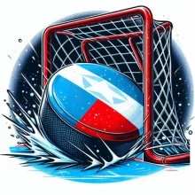 A puck in the net, representing nhl moneylines