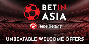 BetInAsia is one of the supported betting agents in RebelBetting - Join them today and get an unbeatable welcome offer