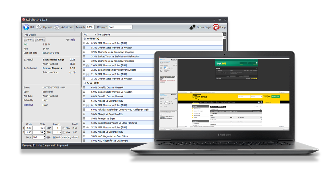 Sure betting software - RebelBetting