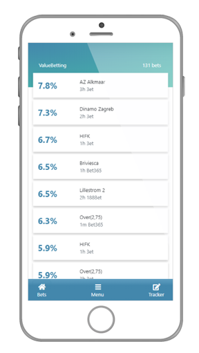 ValueBetting web version on mobile ValueBetting web version