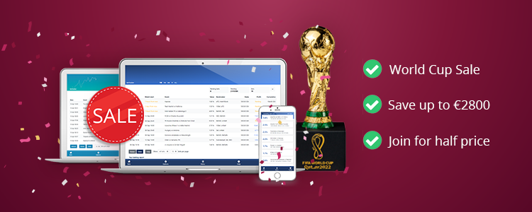 World Cup Sale 2022 - Join now for half price!